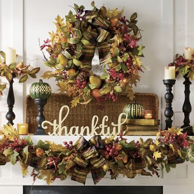 Finley Hill Mantel Swag | Grandin Road