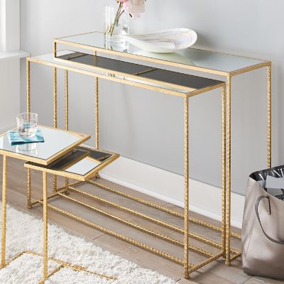 Maddie Nesting Console Table Set Of, Elle Stonecast Console Table
