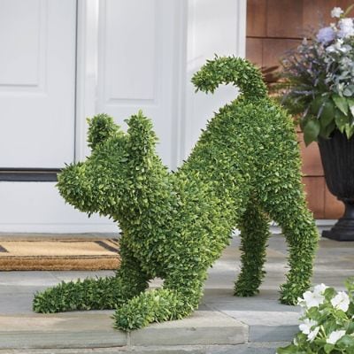 Faux Boxwood Garden Dog, Josie | Grandin Road