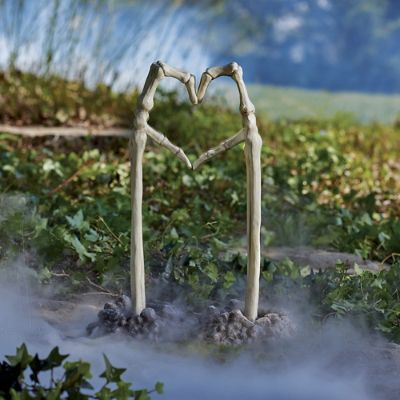 Skeleton Ground Breaking Hands Love Hand Set | Grandin Road