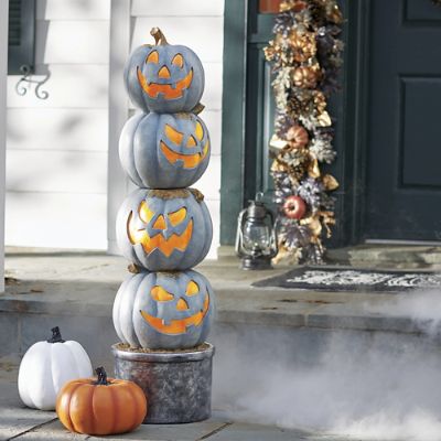 1 NEW Vintage Indoor Outdoor Halloween Pumpkin String Lites set of 10 NOS Details about    