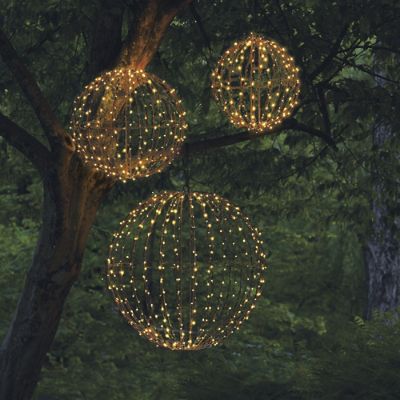 3D Foldable Lighted Spheres Grandin Road