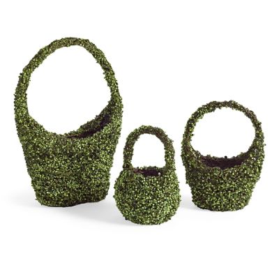 Grandinroad Easter Centerpiece Moss Tray Basket Grapevine Large handle display