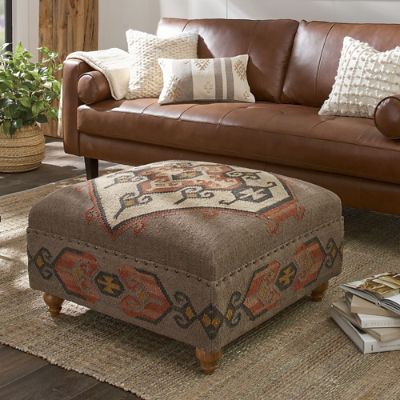 Kilim Coffee Table Ottoman Grandin Road