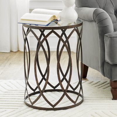 Paloma Side Table Grandin Road, Firstime And Co Black Faux Leather Coffee Table