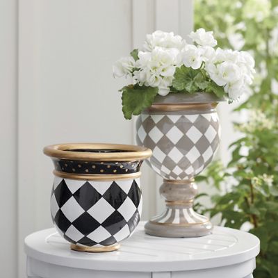 Zara Painted Mini Planters | Grandin Road