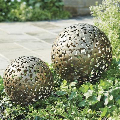 Butterfly Sphere Garden Sculpture | Grandin Road