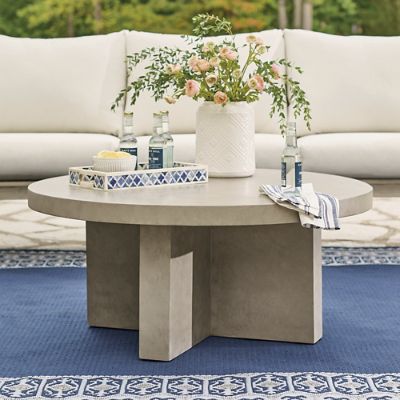 Jasper Cement Coffee Table | Grandin Road