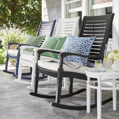 White outdoor rocking fashion chair