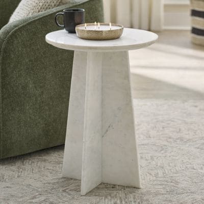 Bingham Marble Side Table, 18