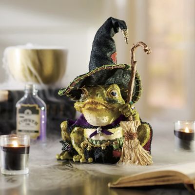 Katherine's Collection Tabletop Witch Frog Grandin Road