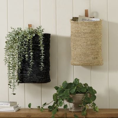 Elara Wall Hanging Woven Basket | Grandin Road