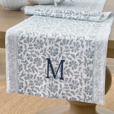 Bluebell Botanical Table Runner | Grandin Road