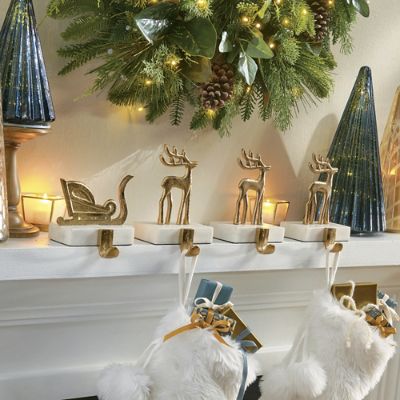 Sleigh Ride Stocking Holder, Set of Four | Grandin Road