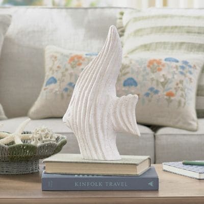 Carved Terracotta Fish Sculpture | Grandin Road