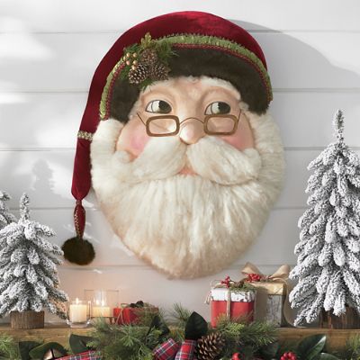 サンタさんセット！Ｄ　No.561 Katherine's Collection Woodland Santa Wallpiece | Grandin Road