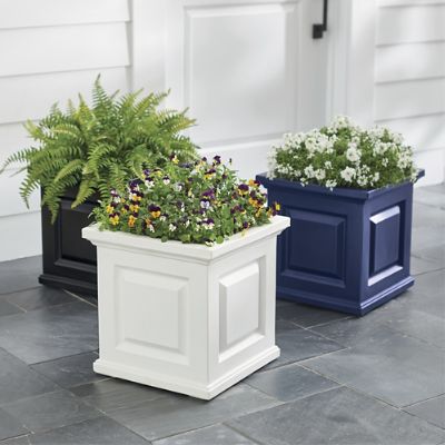 Nantucket Easy-Care Square Planter | Grandin Road