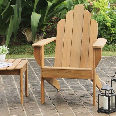 All-natural Teak Outdoor Adirondack Chair | Grandin Road
