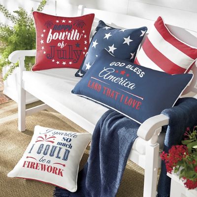 Patriotic pillows outdoor best sale