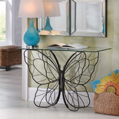 Butterfly glass table deals
