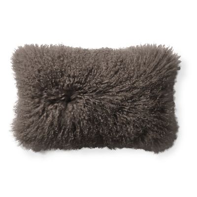 Tibetan Sheepskin Lumbar Pillow Grandin Road