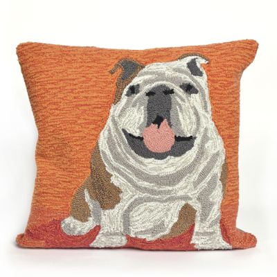 dog kisses pillow