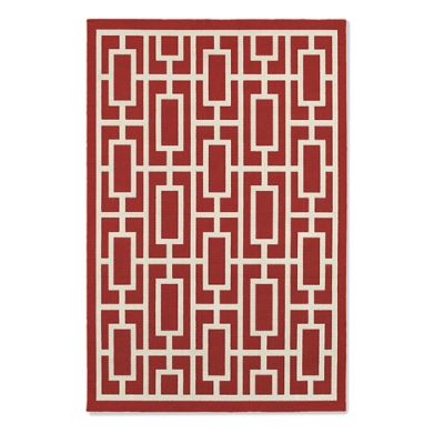 Belmont Geometric Outdoor Rug Grandin Road