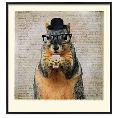 Coffee Shop Squirrel Artwork Grandin Road