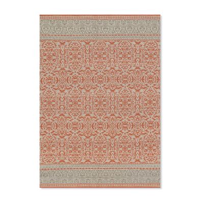 Magnolia Home by Joanna Gaines Emmie Kay Rug in Persimmon and Grey