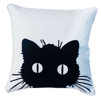 cat picture on pillow