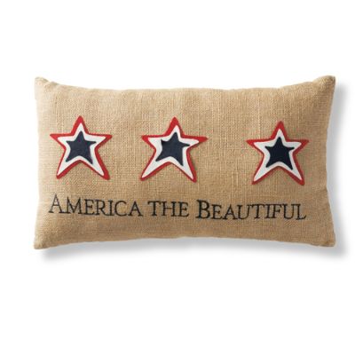 Americana "America the Beautiful" Pillow Grandin Road