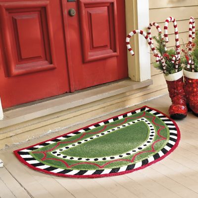 Harper Holiday Door Mat Grandin Road