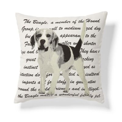 beagle throw pillow