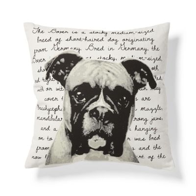 Boxer Heritage Throw Pillow Grandin Road
