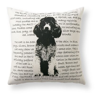 poodle throw pillows