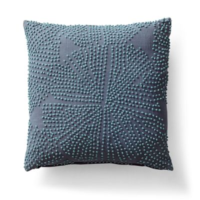 Luli Sanchez Blue French Knot Throw Pillow Grandin Road