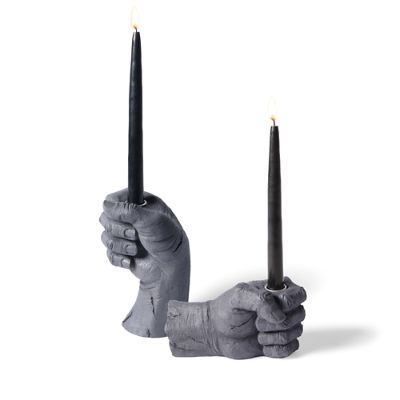 Creepy Hand Taper Candle Holder Grandin Road