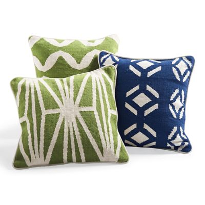 Atlantis Cotton Dhurrie Throw Pillow | Grandin Road