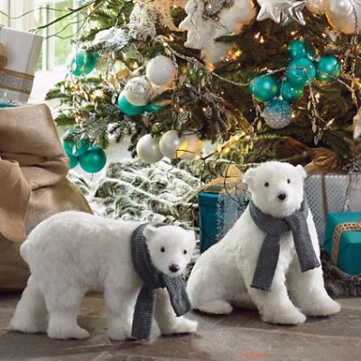 アラビア　Polar bear フィギュリン　Father 艶なし アラビア Polar bear フィギュリン Father 艶なし アラビアPolar