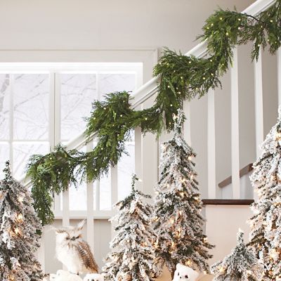 Cordless Soft Pine Garland | Grandin Road