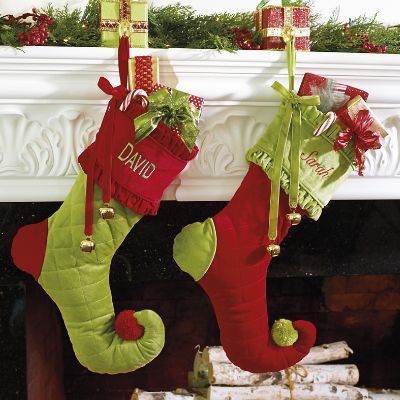 Personalized Holly Jolly Stocking | Grandin Road