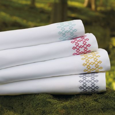 Westgate Embroidered Flat Sheet Grandin Road