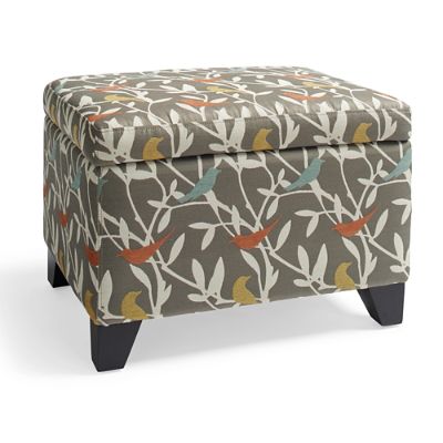 Camryn Printed Storage Ottoman Grandin Road