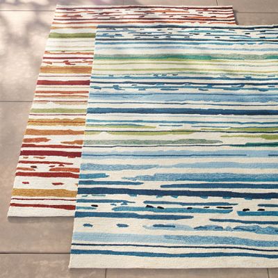 Tinley Stripe Outdoor Rug Grandin Road