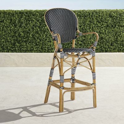 Paris rattan sales bar stools