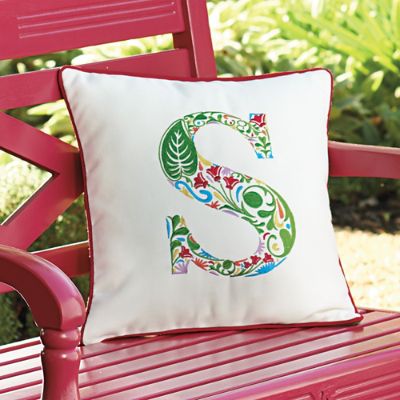 Outdoor initial pillow hotsell