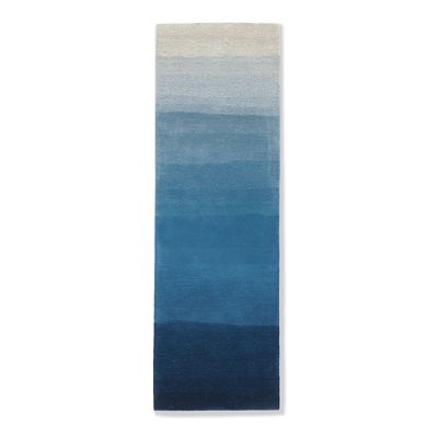 Blue ombre area rug