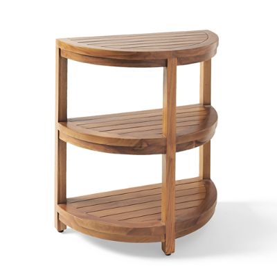 Teak Half-round Shelving Unit | Grandin Road