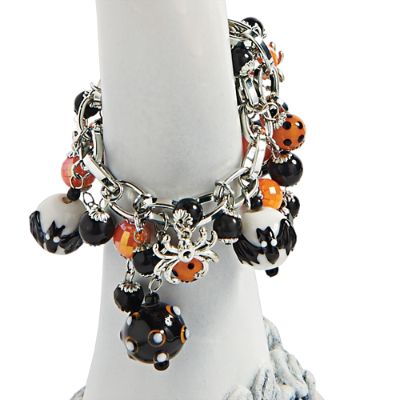 Halloween Spider Charm Bracelet Grandin Road