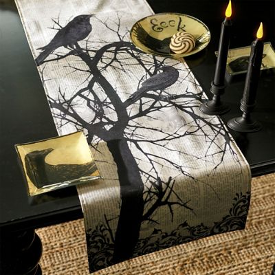 Raven Table Runner Grandin Road